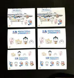 100％ドラえもん＆フレンズ in 東京 L判ステッカー 6枚セット 推し旅