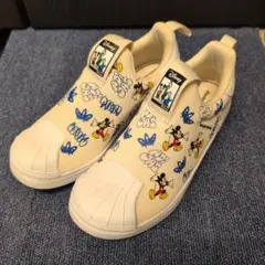 adidas ミッキーマウス コラボ キッズスニーカー 2.5