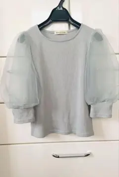 MAJESTIC LEGON パフスリーブ 半袖 Tシャツ ミントグリーン