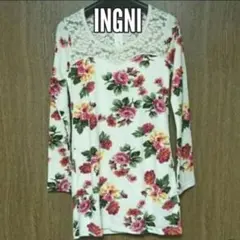 再値下げ‼️新品送料込み!! INGNI 肩レース花柄ワンピース