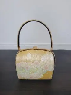 和装用バッグ 着物 小紋 訪問着 上品　結婚式　成人式　ゴールド