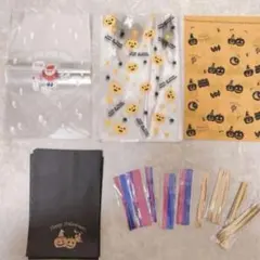 【87枚セット】ラッピング袋　ギフト袋　ハロウィン　クリスマス　まとめ売り