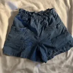 デニムブルー ハーフパンツ