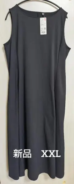 UNIQLO エアリズム ウルトラストレッチノースリーブワンピース XXL 黒