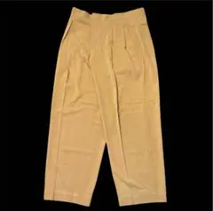 Vintage 90s【マスタード】ハイウエスト 極太 タック スラックスパンツ