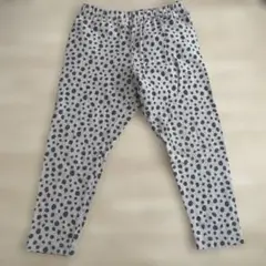 グレー ドット柄 レギンス 100 UNIQLO ダルメシアン