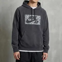 Y2313*NIKE SB ナイキ スウェット パーカー ビッグロゴ 黒ブラック