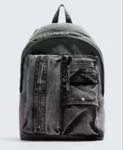 完売品！ZARA ザラ デニム バックパック バッグ リュックサック リュックのサムネイル