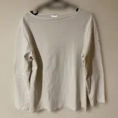 クリーム色 長袖Tシャツ ORCIVAL