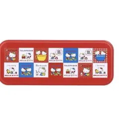 完売品　新品未使用　3coins ×サンリオ　ハローキティ　ブリキペンケース