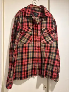 BILLABONG ヘンプ混 チェックネルシャツ Mサイズ