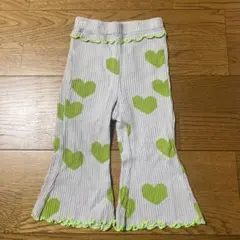 MARKEY'S フレアパンツ グレー ハート 80サイズ