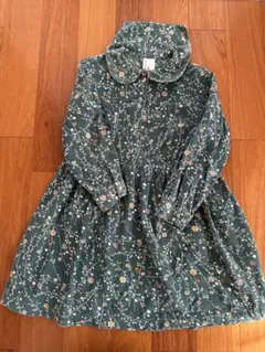 HannaAnderson 小花柄セーラー襟ワンピース120センチ