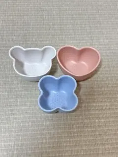 KEYUCA 抗菌離乳食小鉢 3個セット　ベビー用食器 離乳食　おしゃれのサムネイル