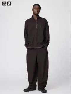 UNIQLO U ブラッシュドスウェットワイドパンツ