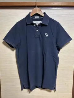 Abercrombie & Fitch ポロシャツ ネイビー M