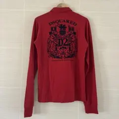 DSQUARED 赤 ポロシャツ ロゴプリントのサムネイル