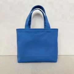 8号帆布のミニトートバッグ(ブルー)