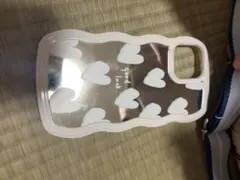 iPhone12用ハート模様ソフトケース