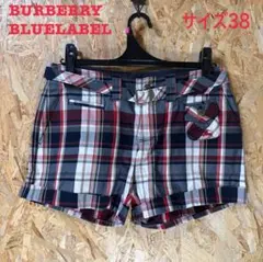 美品☆BURBERRY BLUE LABEL チェック柄ショートパンツサイズ38