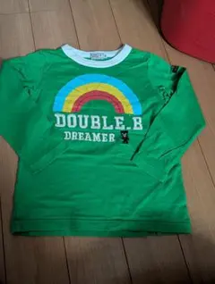 DOUBLE.B レインボー刺繍 長袖カットソー