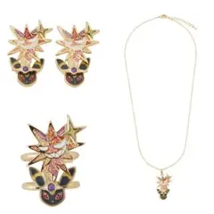 ポケモンセンター あくテラスタル ブラッキー ピアス/リング/ネックレス