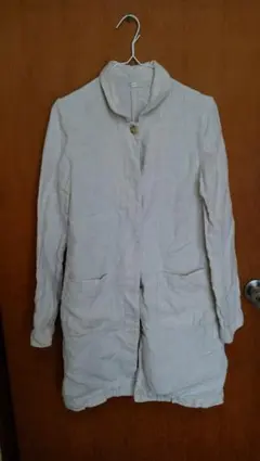 #無印良品　#MUJI #ロングコート　#リネン　#生成り　#オートミール