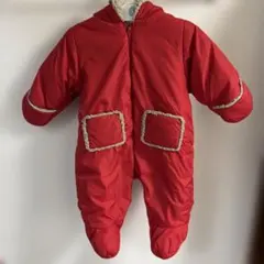 PETIT BATEAU 赤いフード付きアウター 6mから70サイズくらい