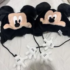 ディズニー ミッキーミニーファンキャップセット - メルカリ
