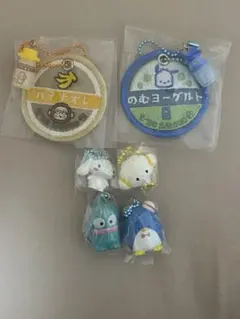 산리오 マスコット&グミ ミルクキャップ 세트