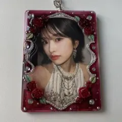 トレカキーホルダー　韓国　トレカ　レジン　デコ　硬質　ケース　トレカケース　bd