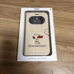 スヌーピー iPhone 12/12 Pro ケース 手帳型 ドッグディッシュ