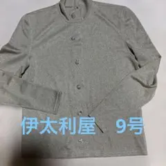 伊太利屋　金ラメ長袖カットソー ビジューボタン　 9号