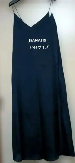 JEANASIS ノースリーブサテンワンピースフリーサイズ