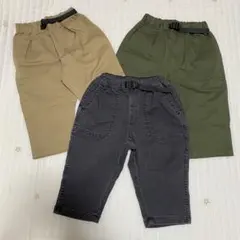GU BOYS クロップドパンツ 3点セット