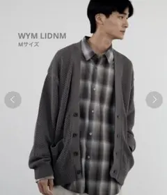 WYM LIDNM MESH WIDE CARDIGANウィムリドムカーディガン