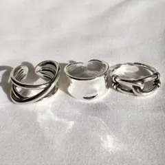 ヴィンテージリング　3点セットまとめ売り　925 シルバー　A7 A1 B4