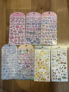 コットンパフィー　大人の図鑑　サンリオ　ポムポムプリン　ポチャッコ　まとめ売り