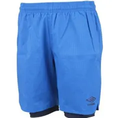 umbro（アンブロ） アンブロ 冷パンツ インナー付(ブルー)L