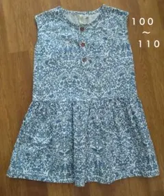 サマンサモスモスラーゴム　キッズ　ワンピース　М　100〜110　花柄