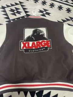 XLARGE スタジャン ブラウン ホワイト 刺繍のサムネイル
