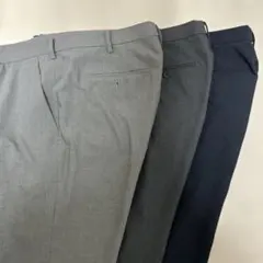 【本日限定特価！】感動パンツ×3本3色セット　ウールライク/ウエスト100