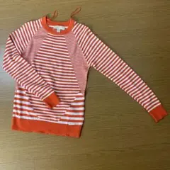 春物　マイケルコース　オレンジ色のニットセーター
