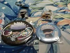 五条悟　缶バッジ　キーホルダー　セット