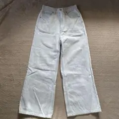 GU ハイウエスト セミワイドジーンズ S