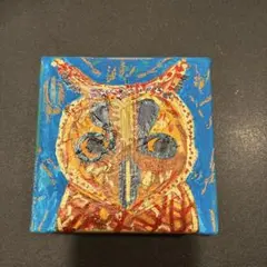 フクロウのアートペイント