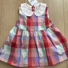 SLAP SLIP チェック柄ワンピース 70-80cmのサムネイル