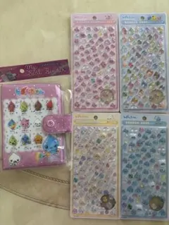 ボンボンドロップシール ミニ しずくちゃん 4種 シール帳 セット 正規品