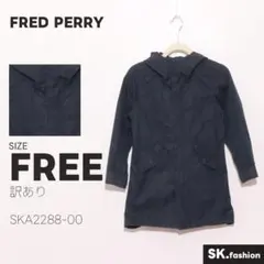 訳あり FRED PERRY アウター ジャケット　五分袖　比翼ボタン　ロゴ刺繡のサムネイル