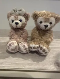 ダッフィー&シェリーメイ　ぬいぐるみマグネット 2体セット